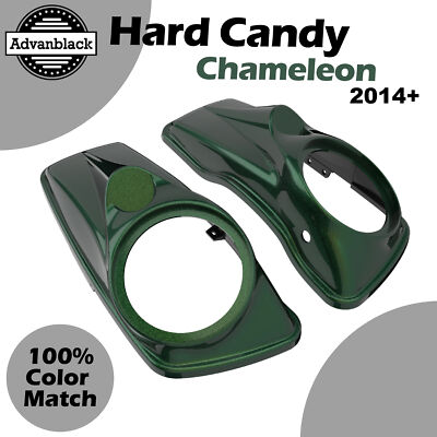 HARD CANDY CHAMELEON FLAKE For Harley 14+ Advanblack 8'' Saddlebag Speaker Lids