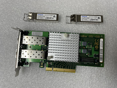 Fujitsu D2755-A11 Dual Port 10Gb Ethernet Controller PCIe x8 LP 2x10Gbs SFP inkl.