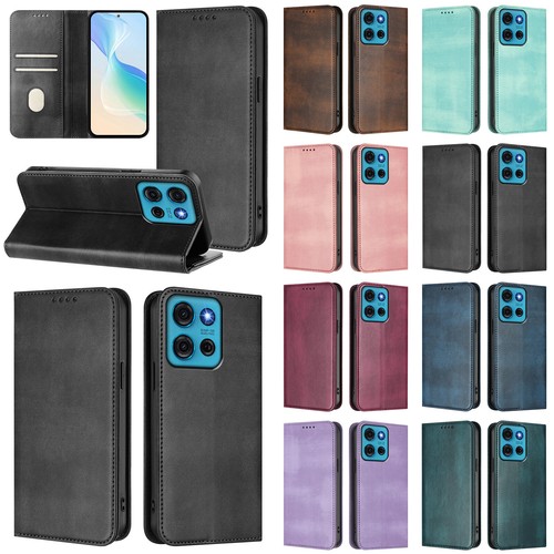 For Moto G Power/Stylus 5G 2025 Retro PU Leather Flip Kickstand Wallet PhoneCase