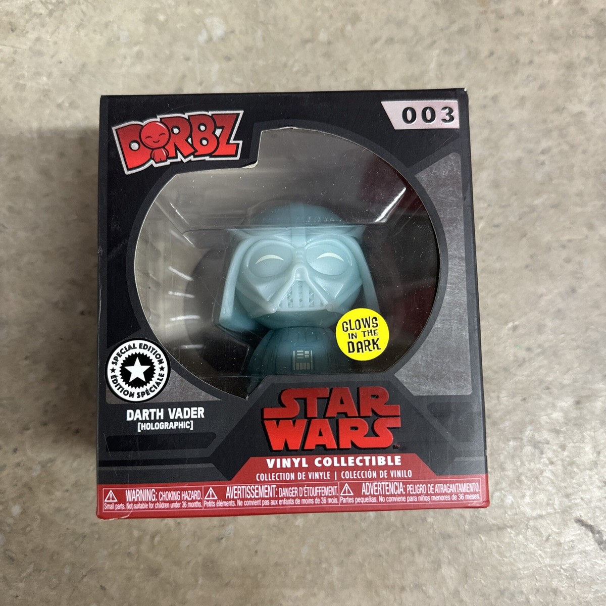 Funko Dorbz Vinyl Figure #003 Darth Vader Star Wars Holographic