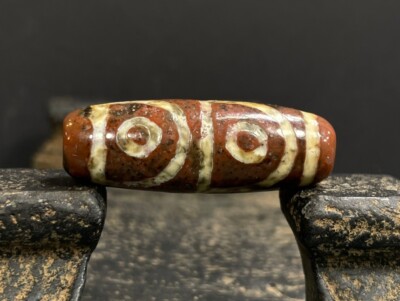 Old Tibetan Nepalese Himalayan Ancient 4 eye Old Dzi Talisman Beads Amulet