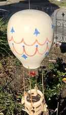 Clay Art & Earthenware Hot Air Balloon Hanging Figurine