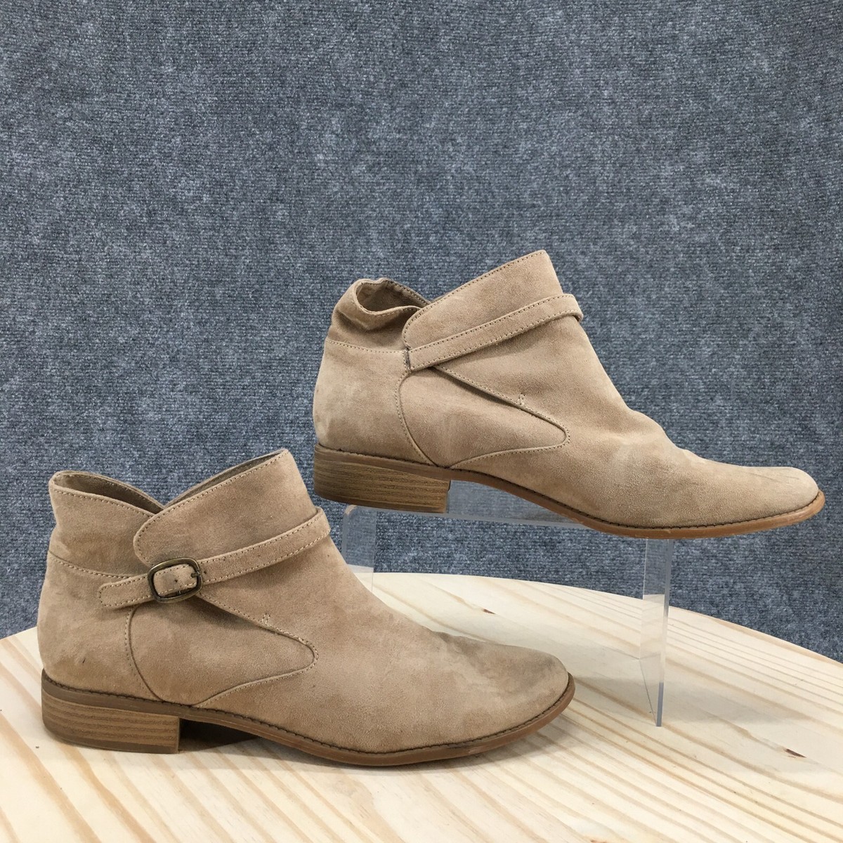 Ankle Boots Wildleder Booties BC Footwear Boots Womens 10 Brown