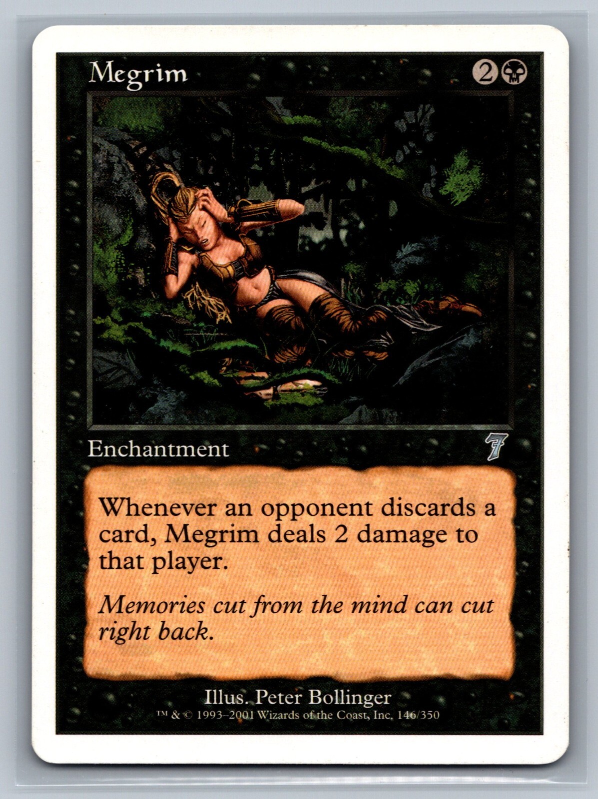 Magic The Gathering 7th Edition Megrim #146/350 MTG TCG CCG Seventh