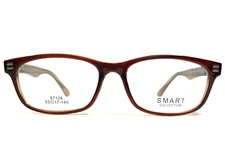SMART Eyeglasses Frames S7124 BROWN/CRYSTAL Rectangular Full Rim 53-17-145