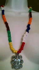 7 AFRICAN POWERS "SUPER DELUXE" NECKLACE BEADS seven orishas + 2 FREE GIFTS !!!!