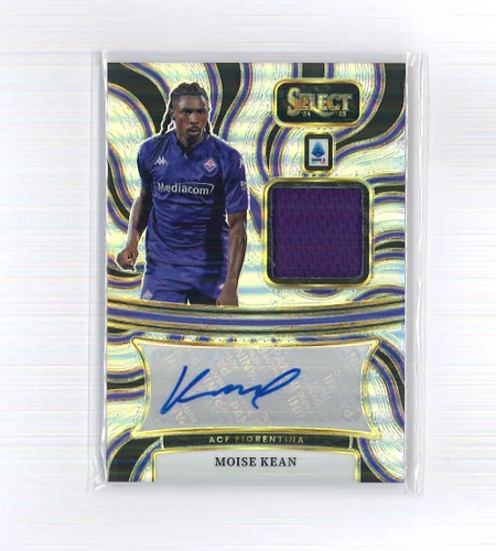 2024-25 Panini Select Serie A Silver Patch Autograph Moise Kean #AM-MK
