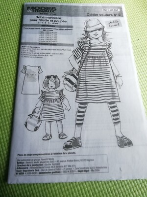 Patron De Couture Robe Fillette Et Poupée - Mode & Travaux, Tailles 4 à 12 Ans, Neuf
