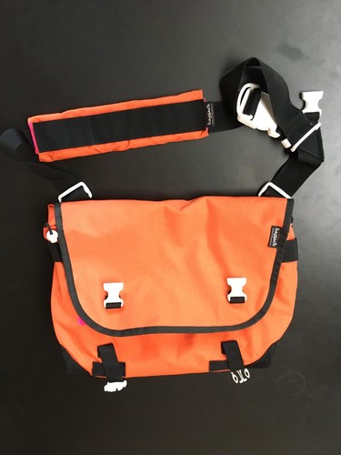 BagJack メッセンジャーBag Flag/Navy Leather Messenger Bag Full