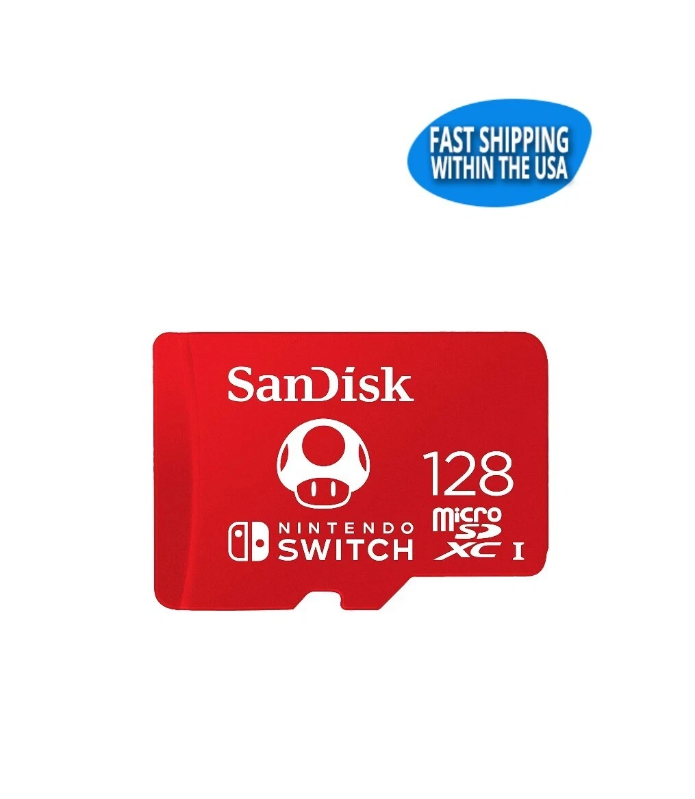 MicroSDXC UHS-I SanDisk para Nintendo Switch de 128GB, 100 MB/s