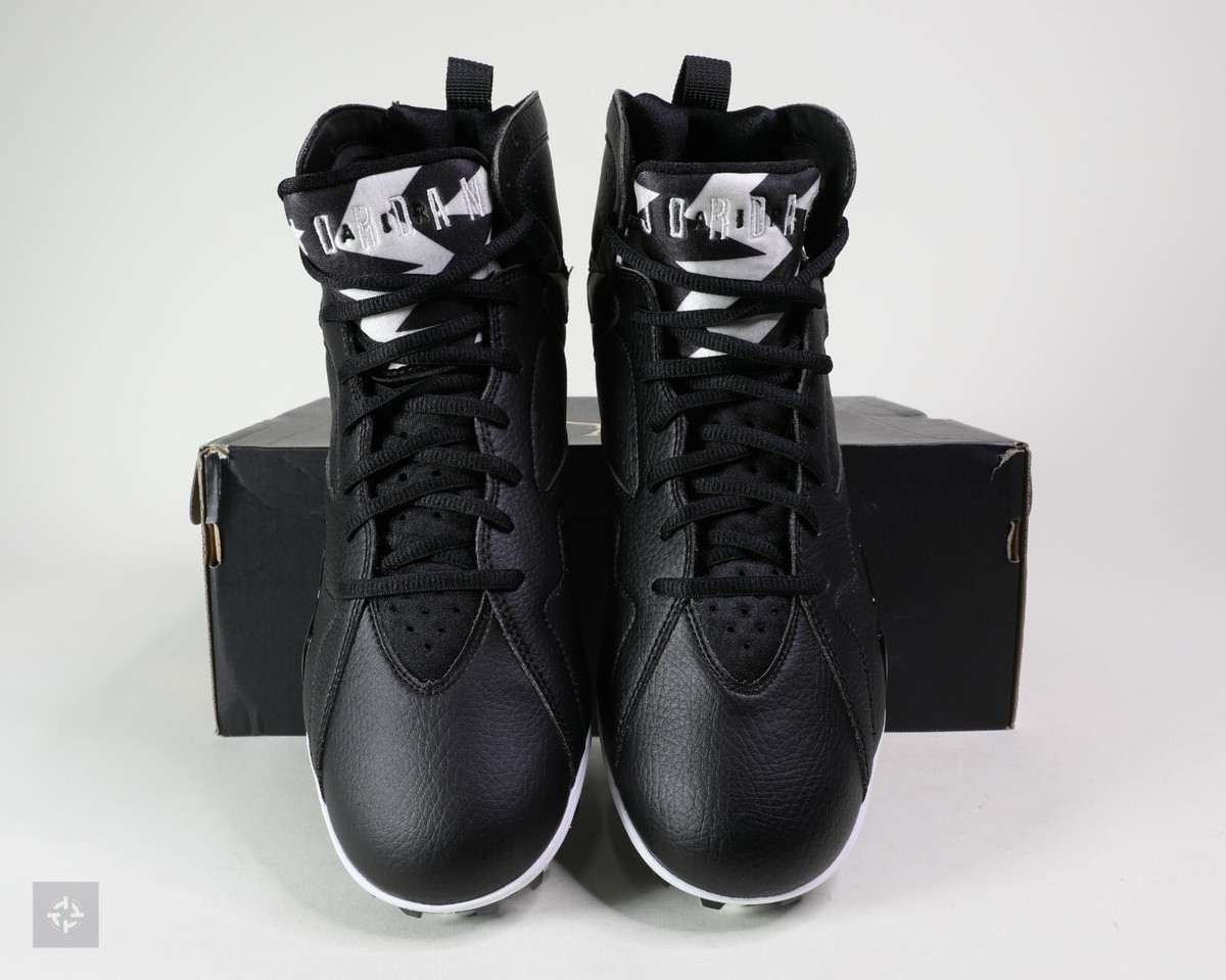 Air Jordan 7 Retro TD Football Cleats Mens Size 8 Black White Lace Up 719543-010 Air Jordan 7 Retro TD Football Cleats Mens 13 Black White  main image 3