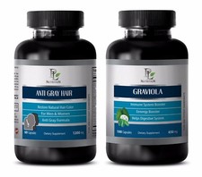 Weight loss - ANTI GRAY HAIR - GRAVIOLA COMBO- graviola fruit - fat burner pills