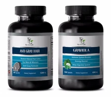 Parasite pills for humans - ANTI GRAY HAIR - GRAVIOLA COMBO- coenzyme a plus