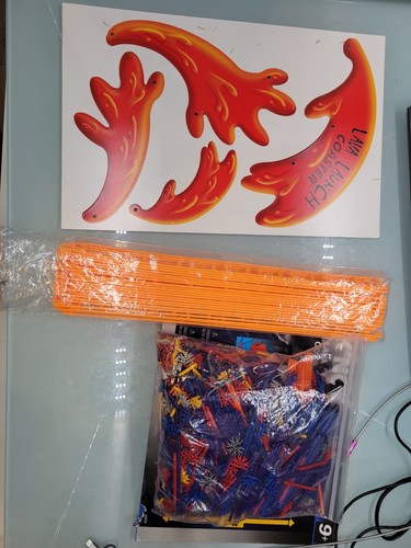 K'NEX montaña rusa de lanzamiento de lava 50050 sin caja - Imagen 7 de 11