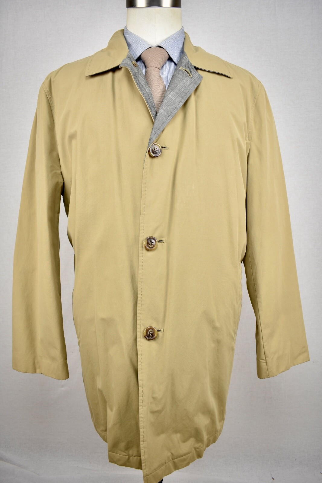 Joseph Abboud Solid Light Brown Cotton/Nylon Blen… - image 1