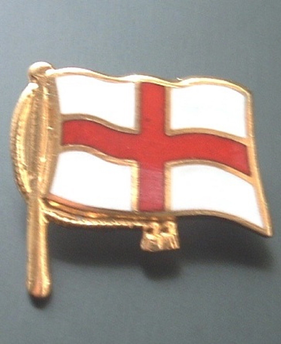 ST GEORGES FLAG ENGLAND FLAG ENAMEL LAPEL PIN BADGE CAP BADGE