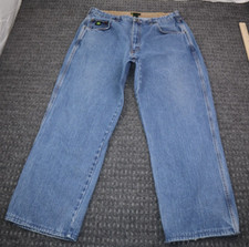 John Deere Vintage Jeans Men's Size 38 Straight Leg Reg Fit Denim Blue Zip Fly
