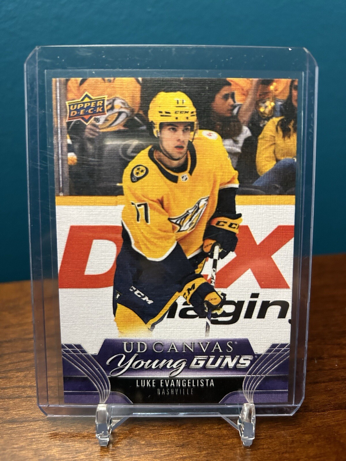 2023-24 Upper Deck Series 1 Young Guns Canvas Luke Evangelista Predators