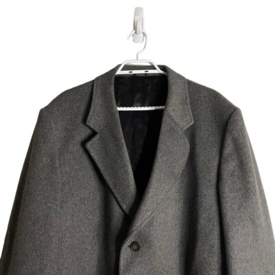 WM. H. Leishman Men's Gray Wool and Cashmere Trench Coat Sz 48R | eBay