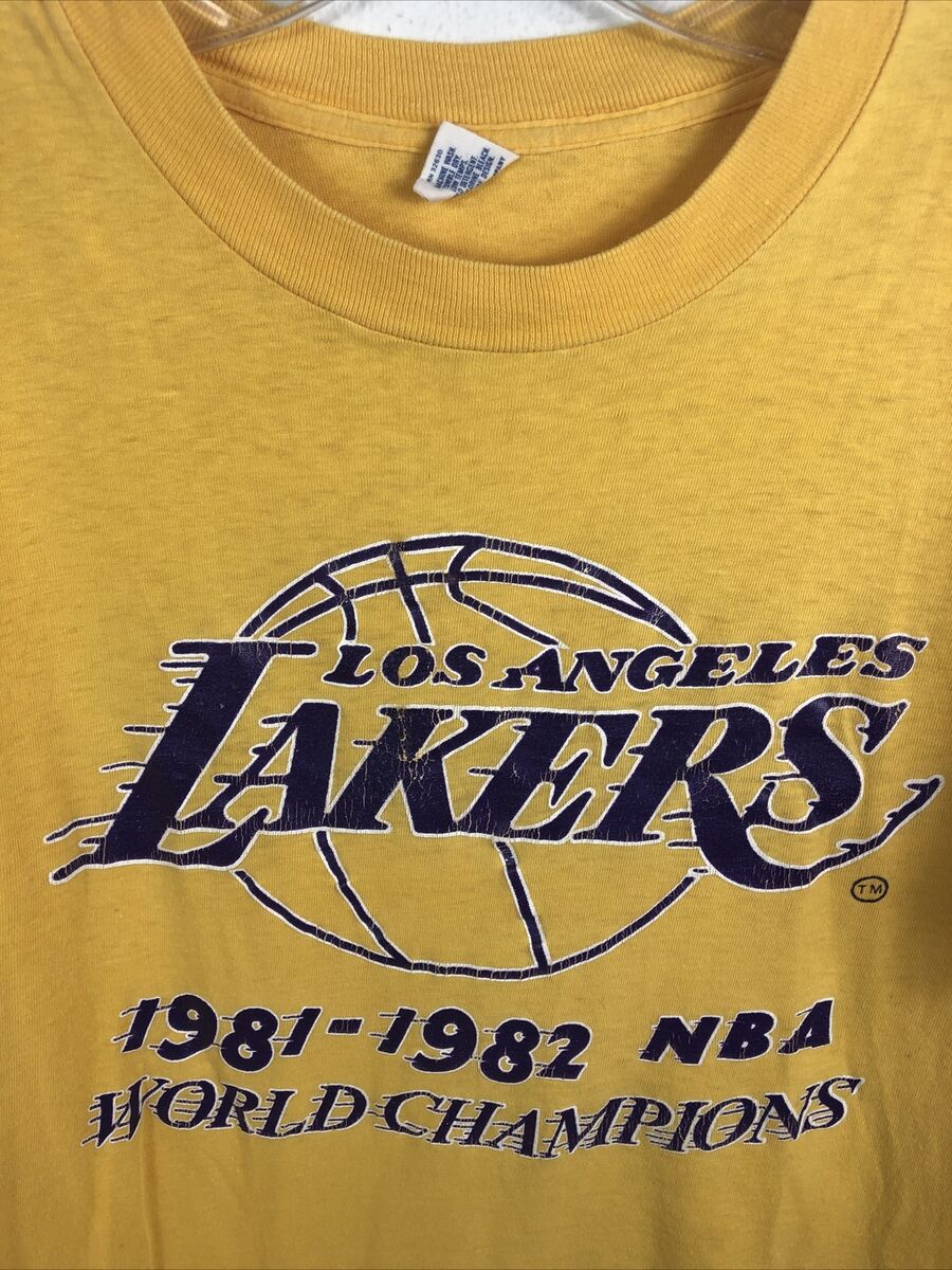 Los Angeles Lakers Vintage 1981-1982 World Champions T-Shirt Los Angeles Lakers Vintage 1981-1982 World Champions T-Shirt