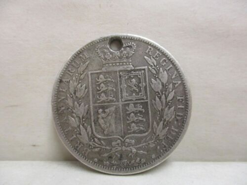 2 Great Britain United Kingdom 1/2 Half Crown Silver Coins 1887 & Unknown Date - Picture 3 of 13