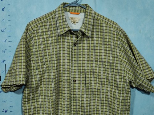 Royal Robbins Shirt Mens Large Outdoor Casual Button Up Plaid Short Sleeve - Picture 2 of 10