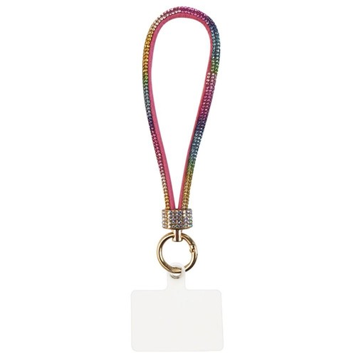 Bling Bling Rhinestone Phone Lanyard Bright Wrist Straps Phone Accessories - Photo 12 sur 22