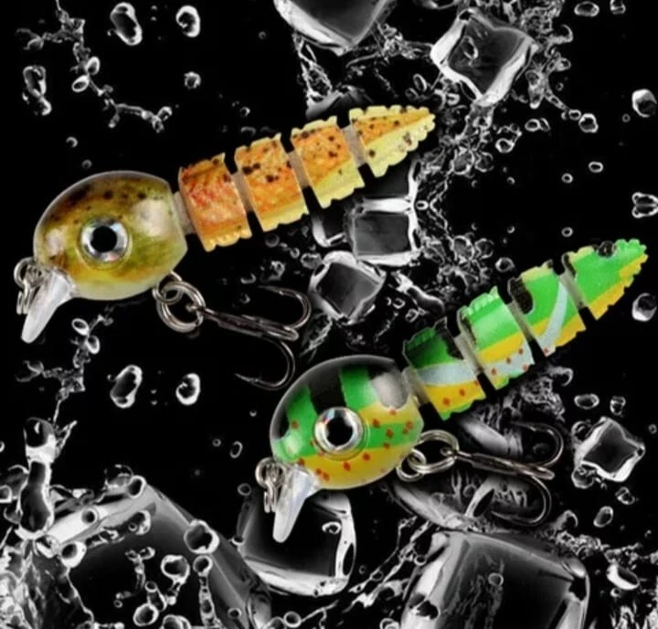 Wobbler Kaulquappe Angelköder Wurm Hard Bait Raubfische Angeln 55 mm 3,9 Gr - Bild 2 von 4