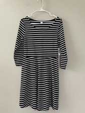 NEW Old Navy Womens Size Small Dress Black and White Stripe Comfy Casual