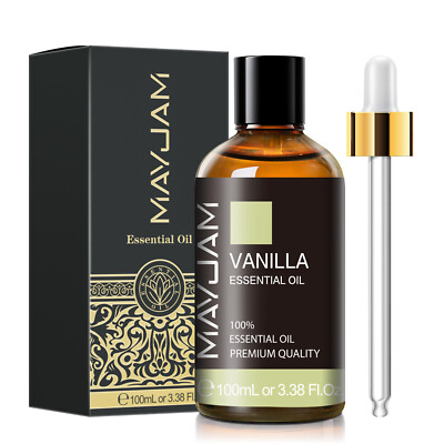 MAYJAM 100 mL Vanilla Essential Oil 100% Pure Natural Aromatherapy Oil Skin Hair