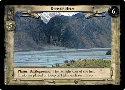 4x  Deep of Helm - 4U347 Ungraded The Two Towers