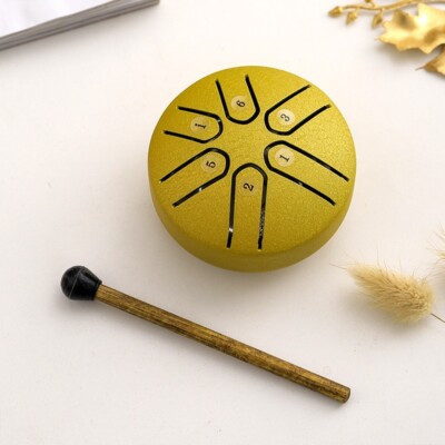 Zungentrommel 6 Töne Tongue Drum mit Drumstick Musikinstrument für Erwachsene DE