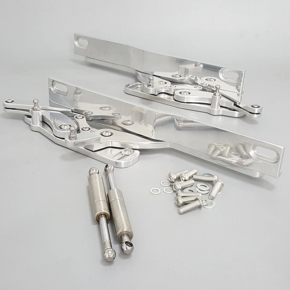 Kit de bisagra de capó pulido para Chevrolet Camaro Pontiac Firebird 1970-1981 aluminio Foto 4 de 4