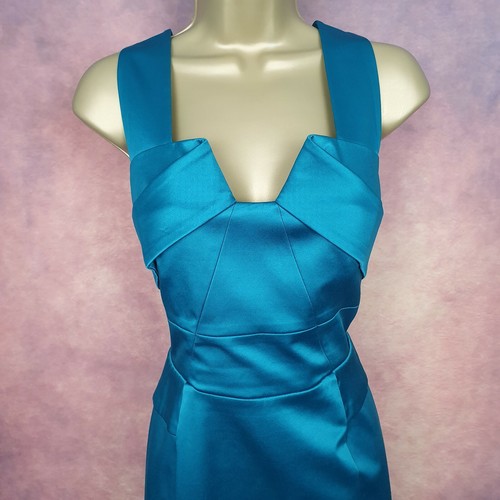 Stunning Phase Eight Dress Size 14 Green Sleeveless Wiggle Mother Of The Bride - Picture 6 of 12