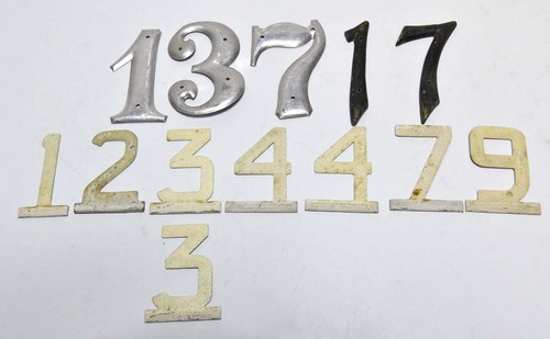 13 VINTAGE VARIOUS NUMBERS FOR SIGNS- - Picture 2 of 3