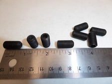 3/8-24 x 3/4" SET SCREW BLACK OXIDE ALLOY VINTAGE Made in the USA! Qty of 8