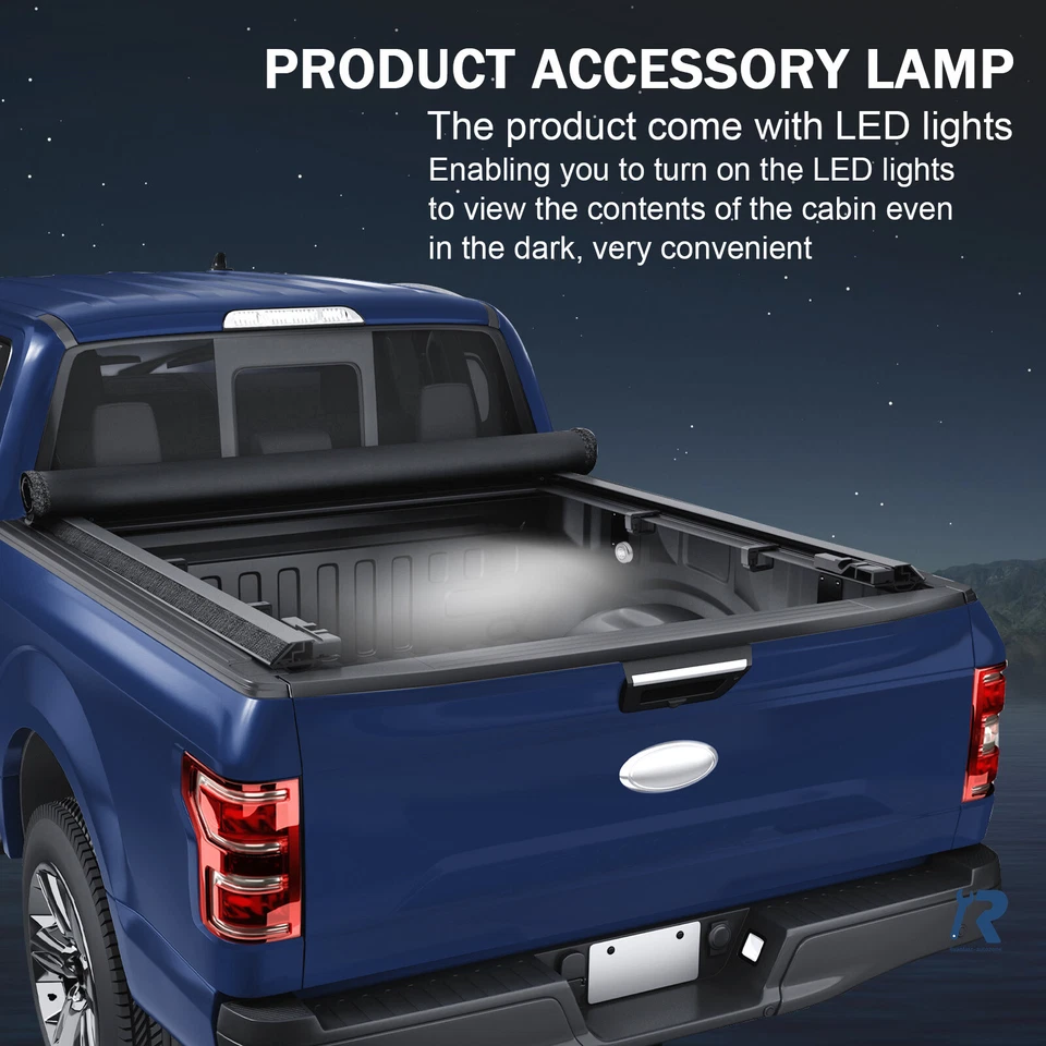 Cubierta suave con bloqueo enrollable platón corto de 5,5' para Ford F-150 2004-2018 Foto 4 de 4