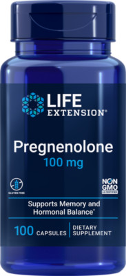 Life Extension Pregnenolone 100mg 100 Capsules