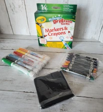 2012 Crayola Dry Erase Tool Kit Markers & Crayons NOS