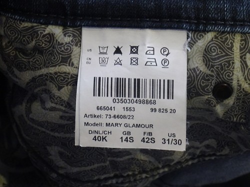 Damen Jeans Brax Mary Glamour Gr.40K US 31/30 guter Zustand. - Bild 6 von 6