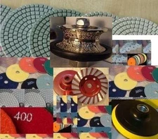 2" Full Bullnose Granite Marble Quartz limestone edge wheel 26 grinding cup pad