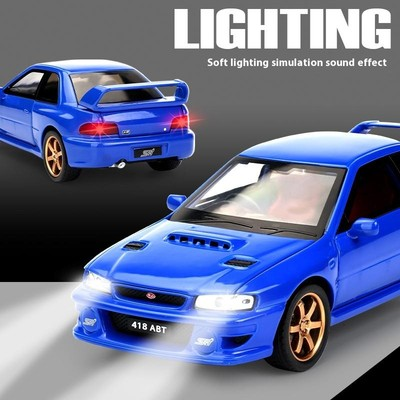#ad #ad 1:32 JDM Subaru WRX STI Diecast Model Car with Lights amp; Sound – Gift $34.20
