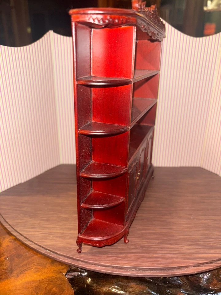 Dollhouse Miniatures Bespaq Curio Cabinet, 1:12 Scale, missing mirror backing - Image 2 of 4