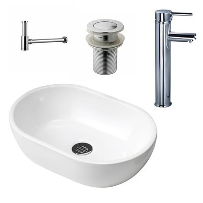Badezimmer Aufsatz Keramik weiß Waschbecken Garderobe Glanz Waschbecken Arbeitsplatte
