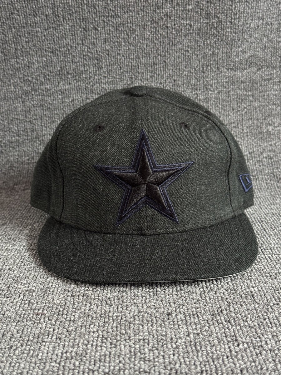 New Era Dallas Cowboys NFL Fitted Hat Charcoal Gray Navy Tonal Star Cap