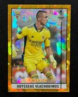 Odysseas Vlachodimos 2020-21 Topps Merlin UCC Gold Atomic Refractor 12/50 #42