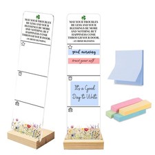 Sticky Note Holder Acrylic Monitor Memo Board Desk Organizers and Accessories...