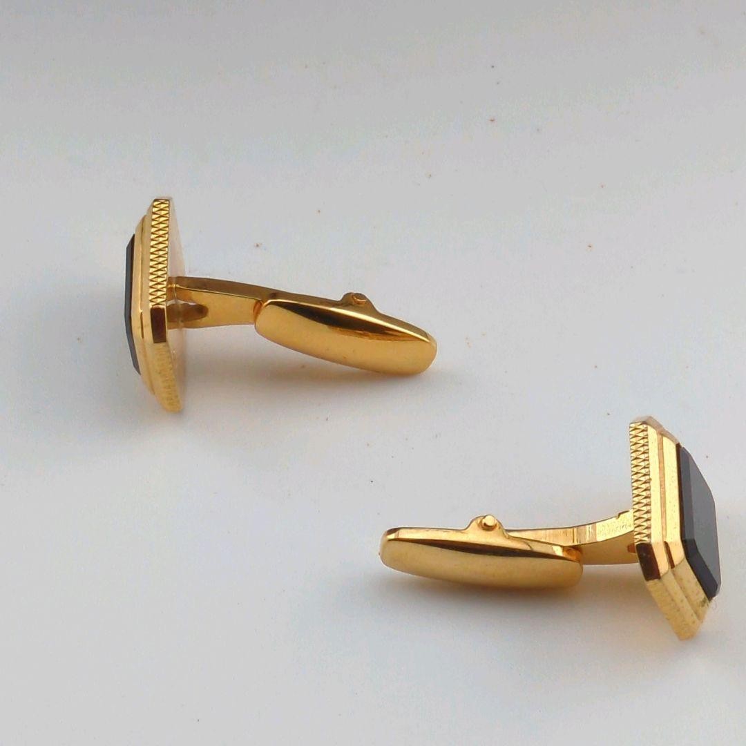 YVES SAINT LAURENT Yves Saint Laurent tie pin cufflinks set with chain gold and thumbnail 5