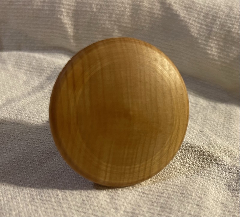 Vintage Wood Knobs Mushroom Style with Screws Set of Twelve Beautiful 
