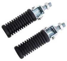 Pair Of Motorcycle Folding Pillion Footrests Foot Pegs Rear Foot Peg Pedal 